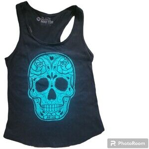 BLACK MATTER SUGARSKULL TANK TOP - M